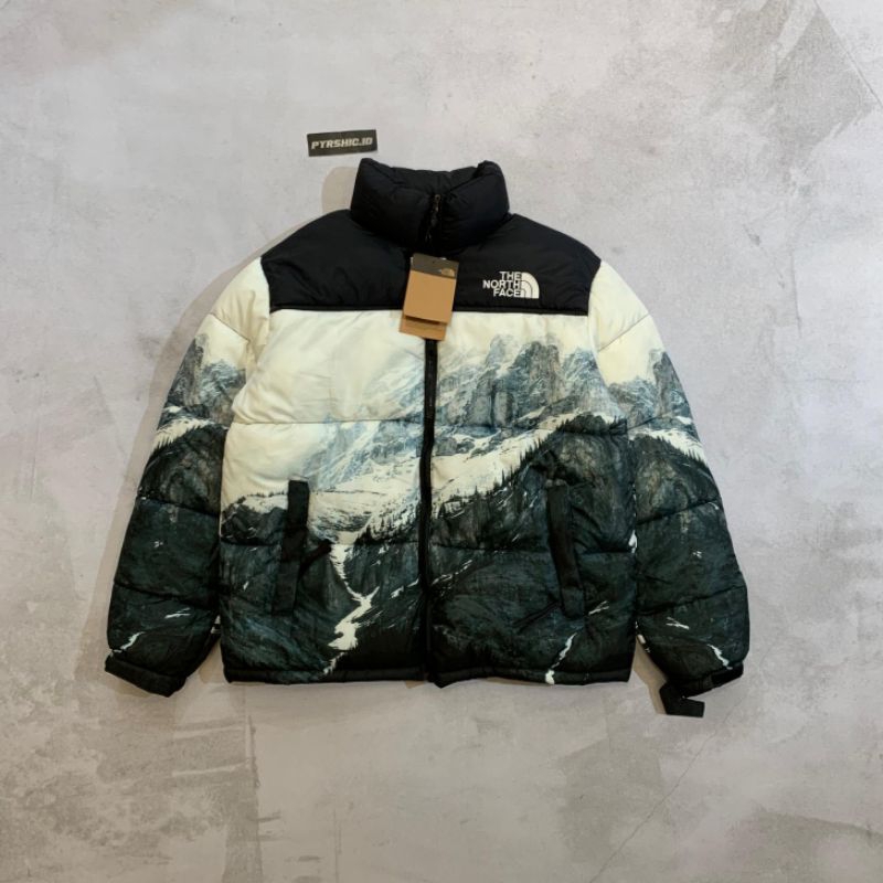 JACKET PUFFER TNF "MOUNTAIN ICE" (1:1 MARKET)