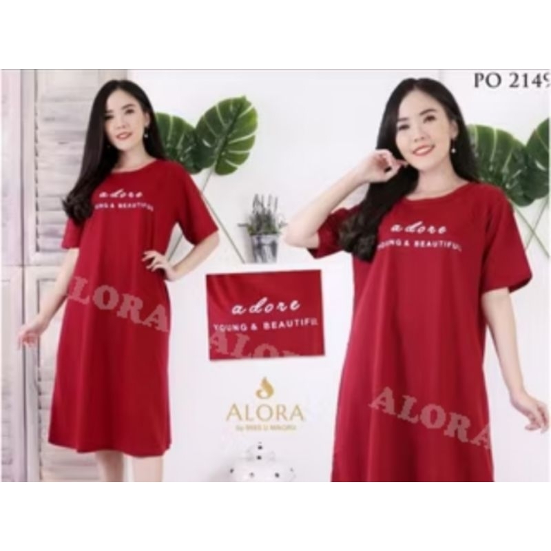 DRESS SANTAI - DRESS PENDEK WANITA LD 100, LD 120