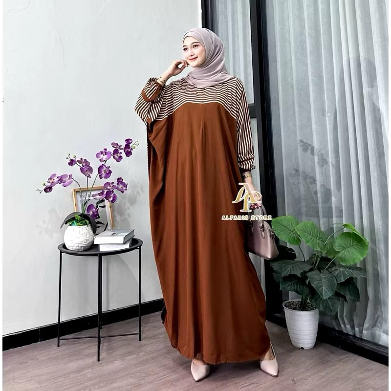 Kaftan Miska Rayon super Batik Pekalongan Original Kaftan Abaya Jumbo