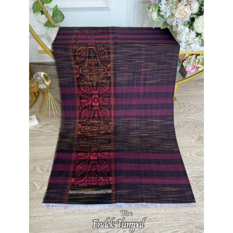 KAIN TENUN ENDEK KOTAK DOBOL BALI MURAH / KAIN LEMBARAN BALI / KAMEN SERAGAM BALI