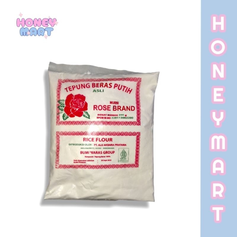 

Tepung Beras Putih Rose Brand Tepung Ketan Rose Brand 200 gr 200gram