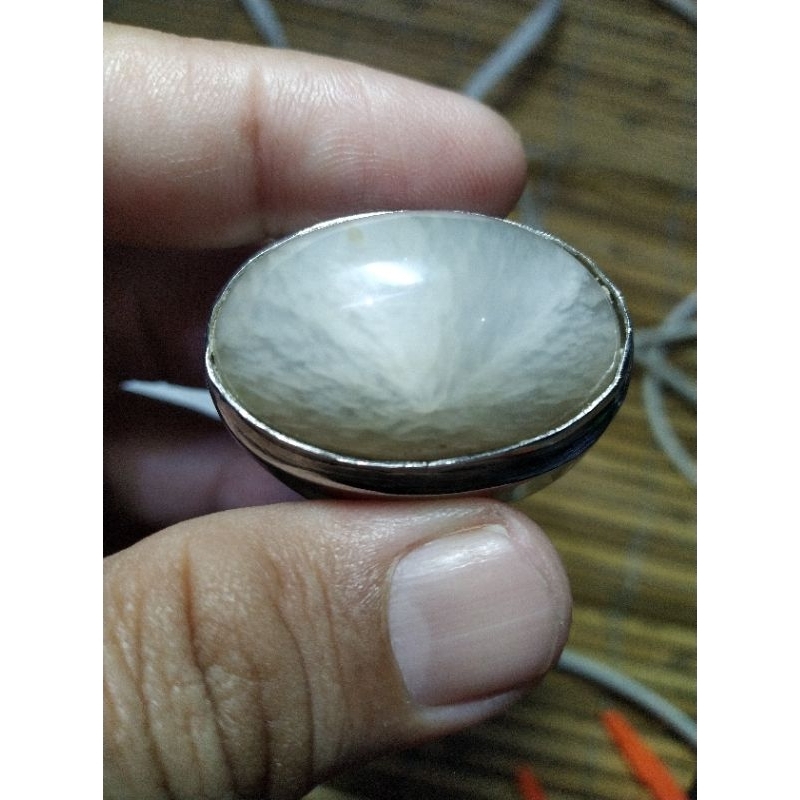 Batu akik Pandan Kapas Sisik Unik kode 39/804