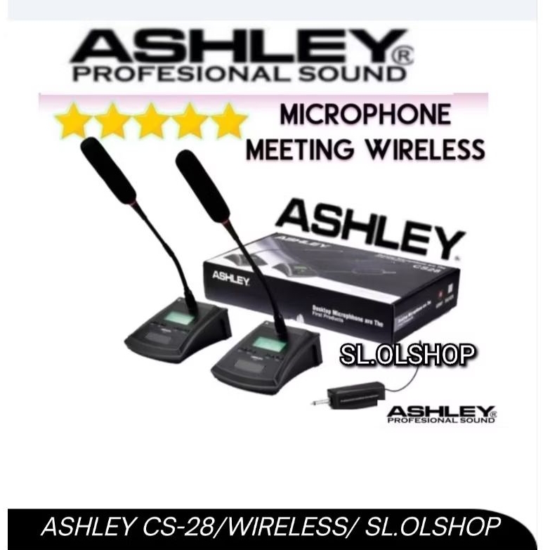 Mic Wireless Podium Ashley CS-28 Original Ashley Microphone Conference CS-28