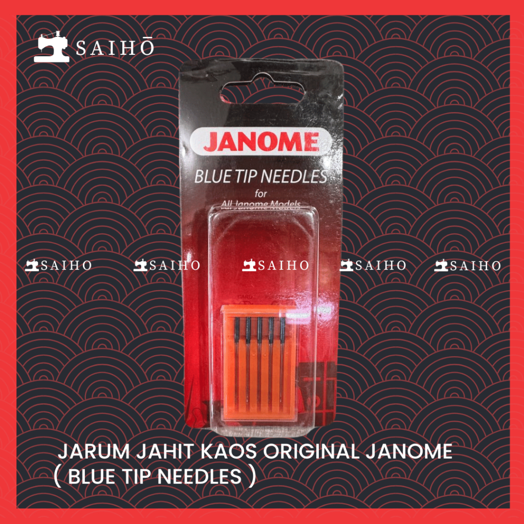 Jarum Jahit Kaos ORIGINAL JANOME ( BLUE TIP NEEDLES )