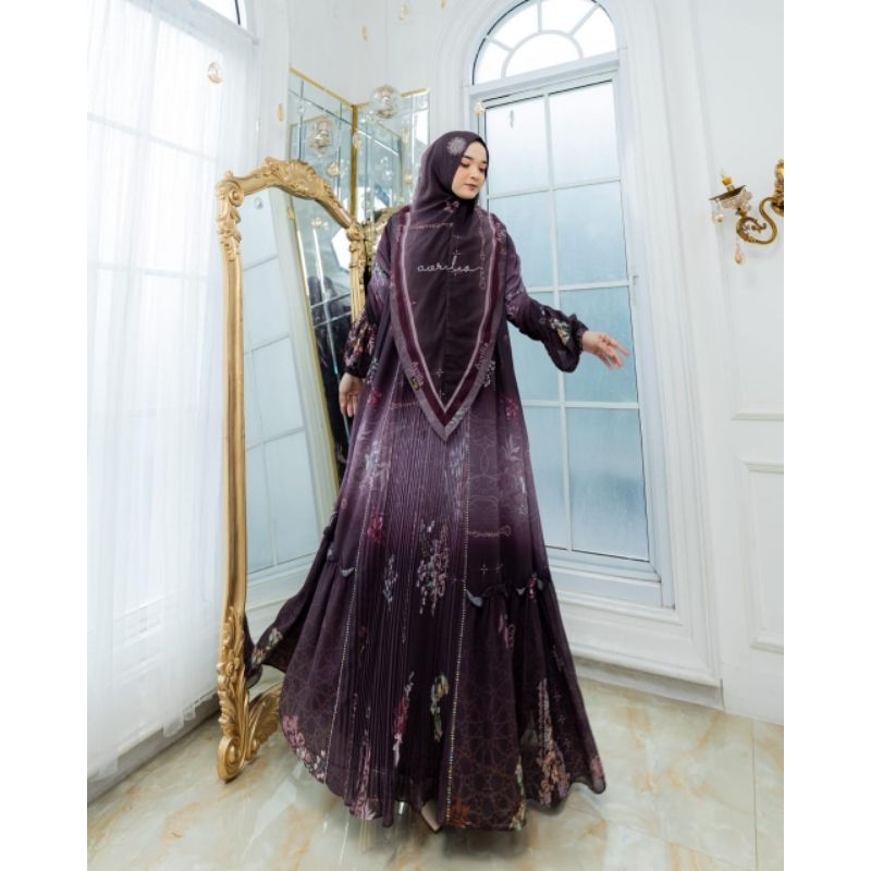 Gamis Syari Shamira Set Syari By Avrilia Hijab Gamis Cantik Bunda