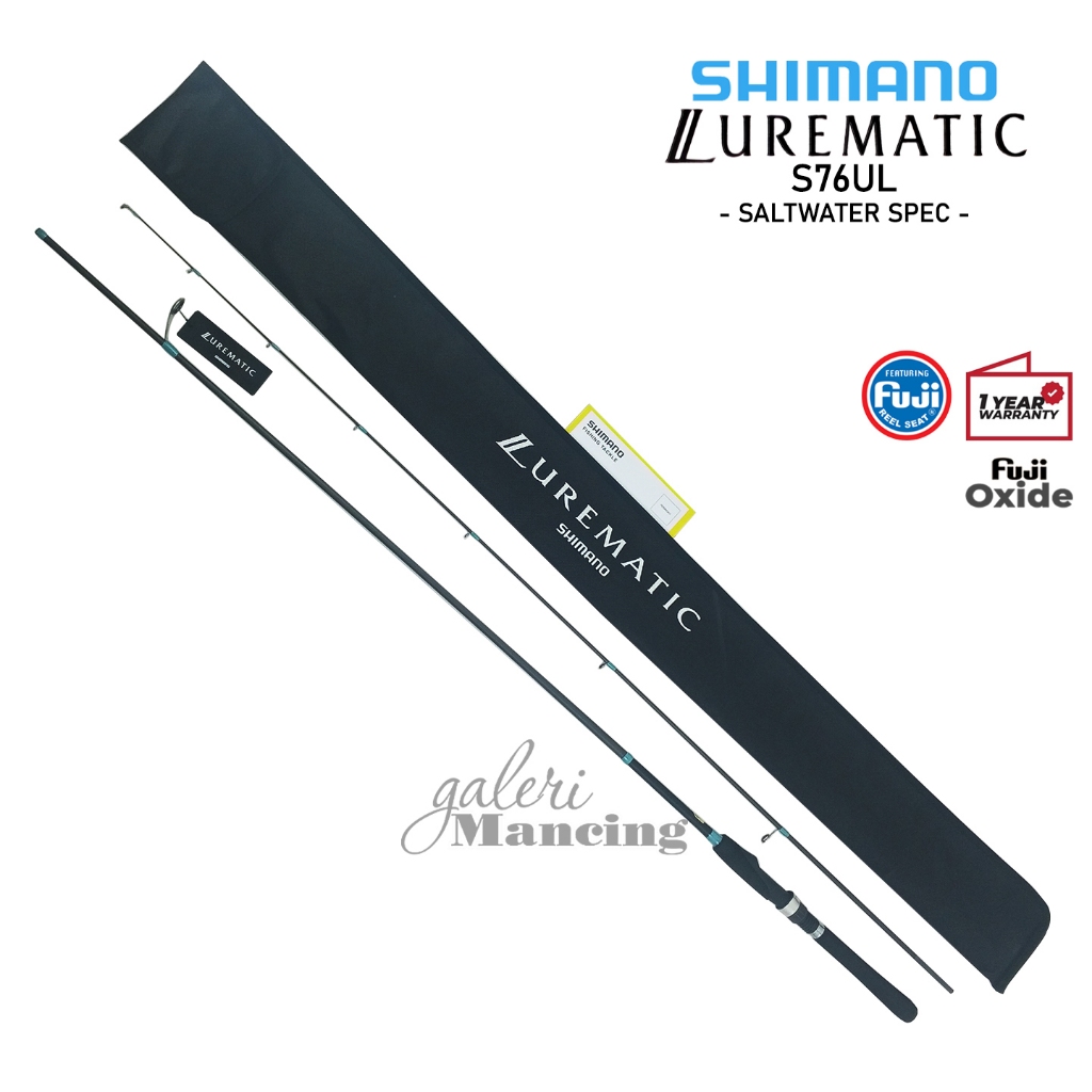 Joran SHIMANO LUREMATIC SALTWATER | Fuji | Casting Laut [2023] Resmi