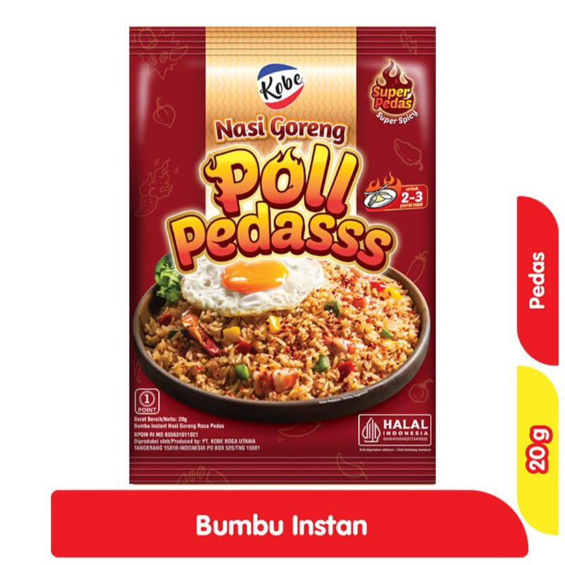 

Kobe Bumbu Nasi Goreng Super Pedas 20g