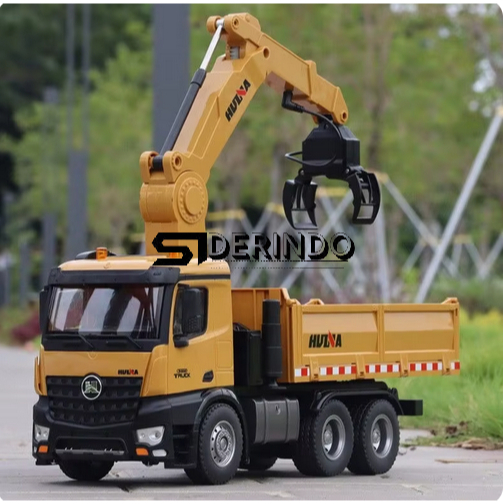 Mainan Anak RC Car Mobil Truk Truck Dump Dam Excavator Eksavator Pencapit Sampah Remot Control