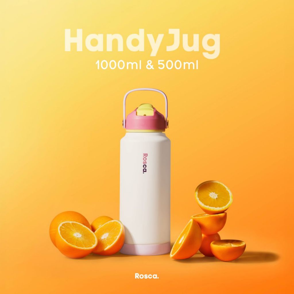 Rosca HandyJug Tumbler Stainless 1 Liter Botol Minum 1 Liter Tahan Panas / Dingin Portable Stainless