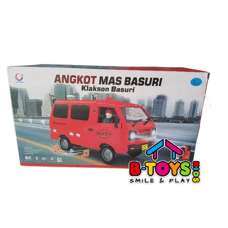 Mainan Anak Mobil RC Remote Control Angkot Mas Basuri Angkutan Kota Mobil Angkot