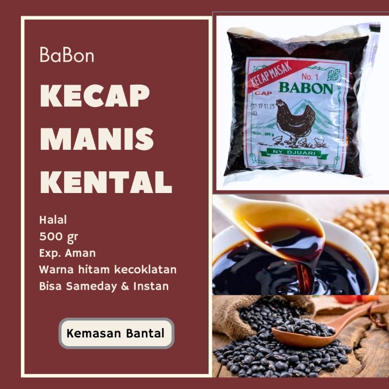 

Kecap Manis Kental Cap BaBon Asli