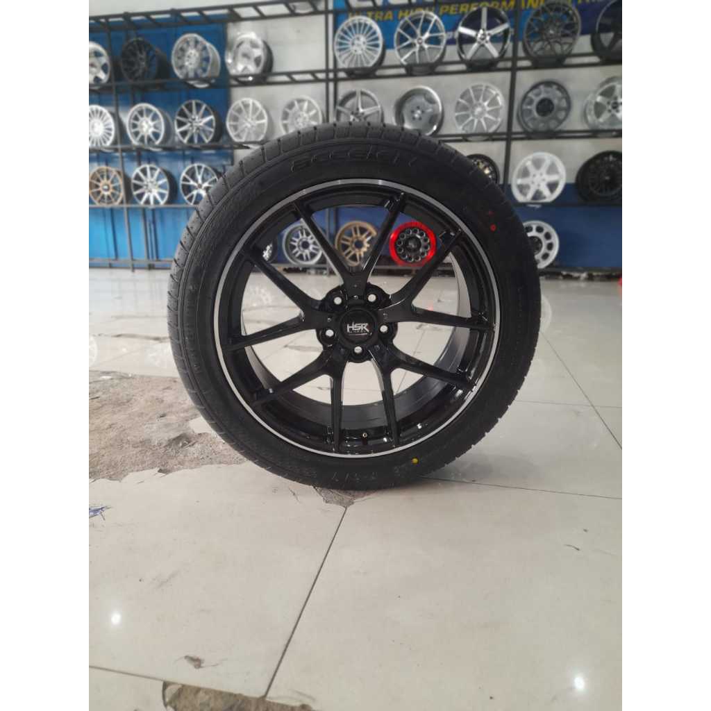 VELG RACING HSR BELEFILD R19 H5X112 + BAN ACCELERA 225 45 R19