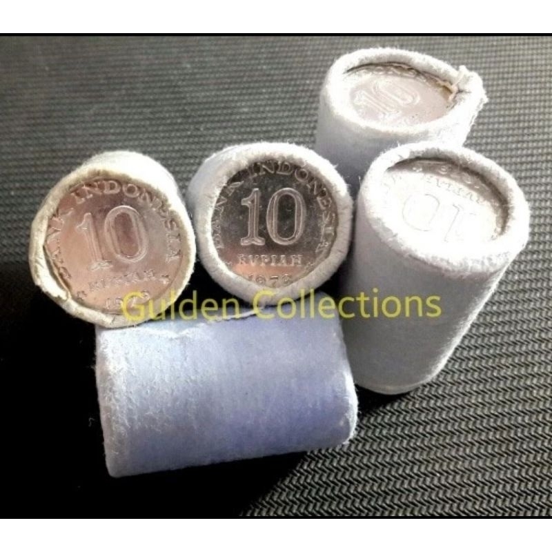 1 roll 10 rupiah 1979 koin LUSTRE UNC