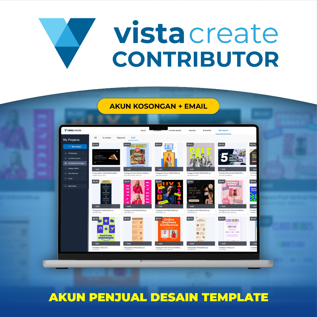 AKUN VISTA CREATE CONTRIBUTOR + EMAIL
