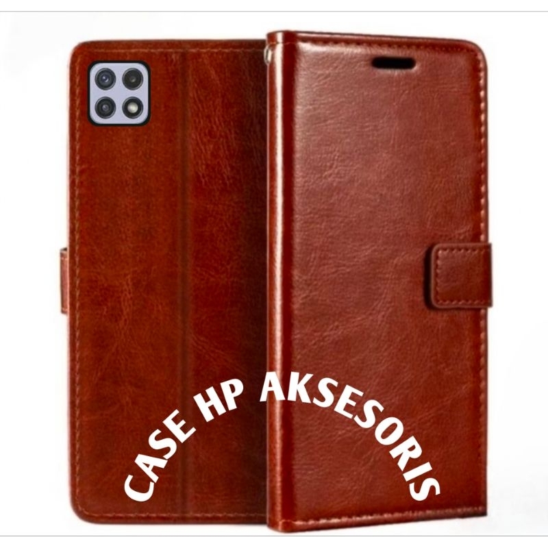 CASE SAMSUNG A22 5G FLIP COVER WALLET SARUNG HP CASING DOMPET LEATHER CASE HP/CASING HP