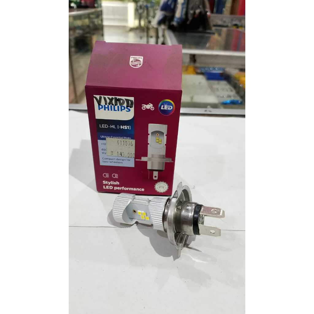 DOP DEPAN LED PHILIPS LAMPU DEPAN LED PHILIPS HS 1 H4 MOTOR LAKI AC DC TERANG PHILIPS