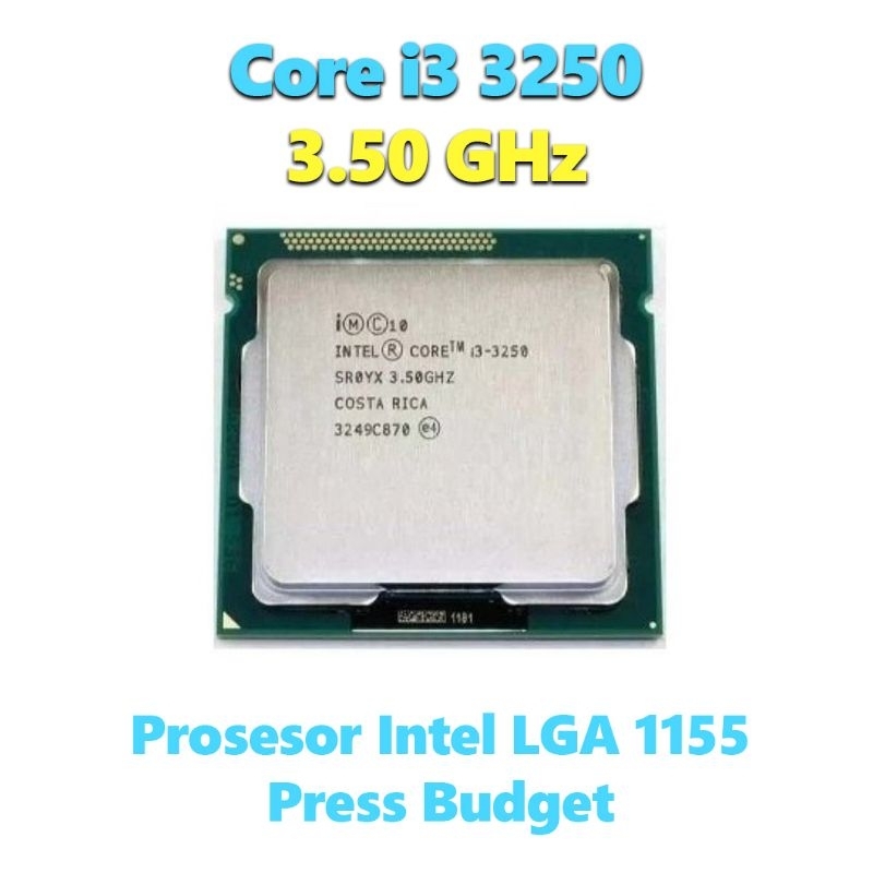 Prosesor Intel Core i3 3250 3.50 GHz LGA 1155 Press Budget