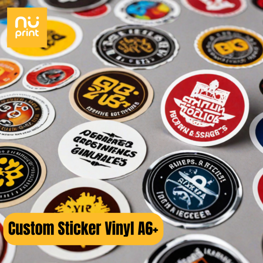 

Cetak Stiker Label Vinyl Kiss Cut / Cetak Stiker Custom A6+