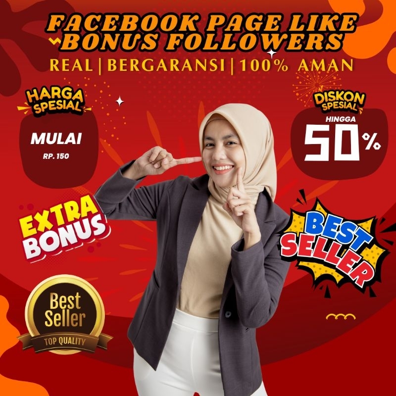 [TD0848] Facebook Page Like Bonus Followers Murah | Jasa Followers Fanspage | Naikkan Engagement