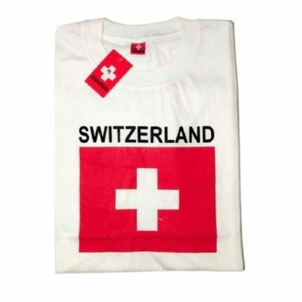 Souvenir / oleh oleh kaos / kaus dari negara Swiss Switzerland