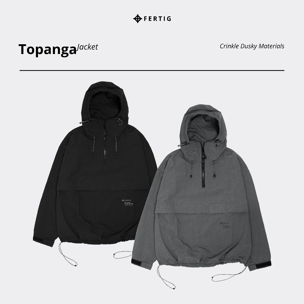 Fertig - Topanga Jacket Cagoule - Jaket Gorpcore Parasut Pria Casual Outdoor