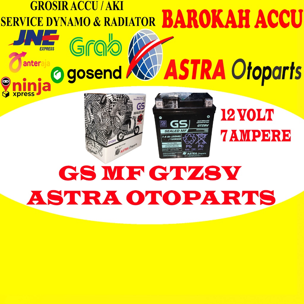AKI MOTOR GS MF GTZ8V , 7 AH ASTRA OTORPARTS