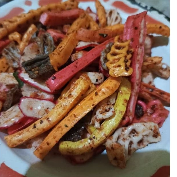 

kerupuk pedas viral campur