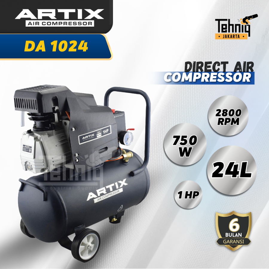 Mesin Kompresor Angin Listrik ARTIX DA 10-24 Direct Compressor 1 HP