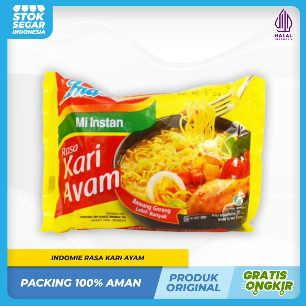 

Indomie Mie Instan Rasa Kari Ayam