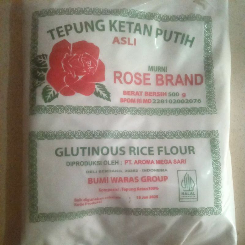 

Tepung Ketan Putih Rose brand