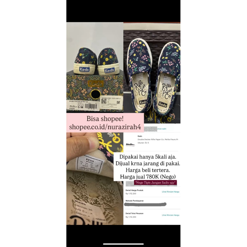 Preloved Keds Double Decker Woman Size 35