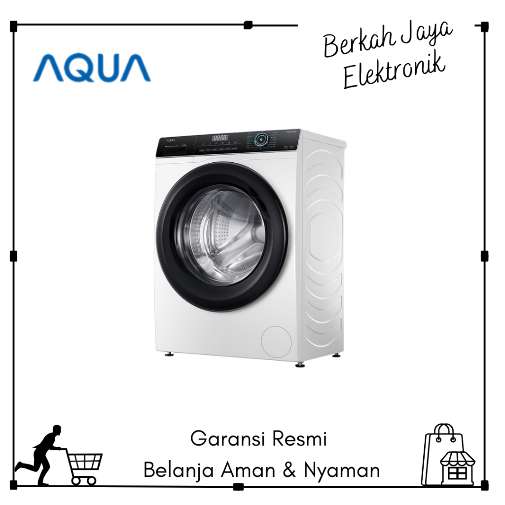 MESIN CUCI AQUA FRONT LOADING FQW 820BF 8KG