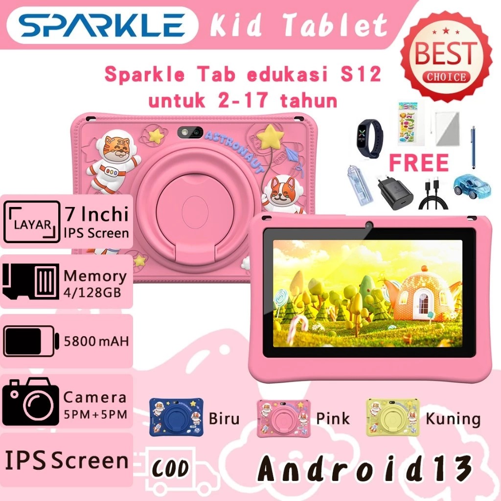 【FIASH SALE】Tablet PC Baru  A13 Ultra Kids Edition 6GB/128GB Tablet Android 7 inch Layar Full Screen