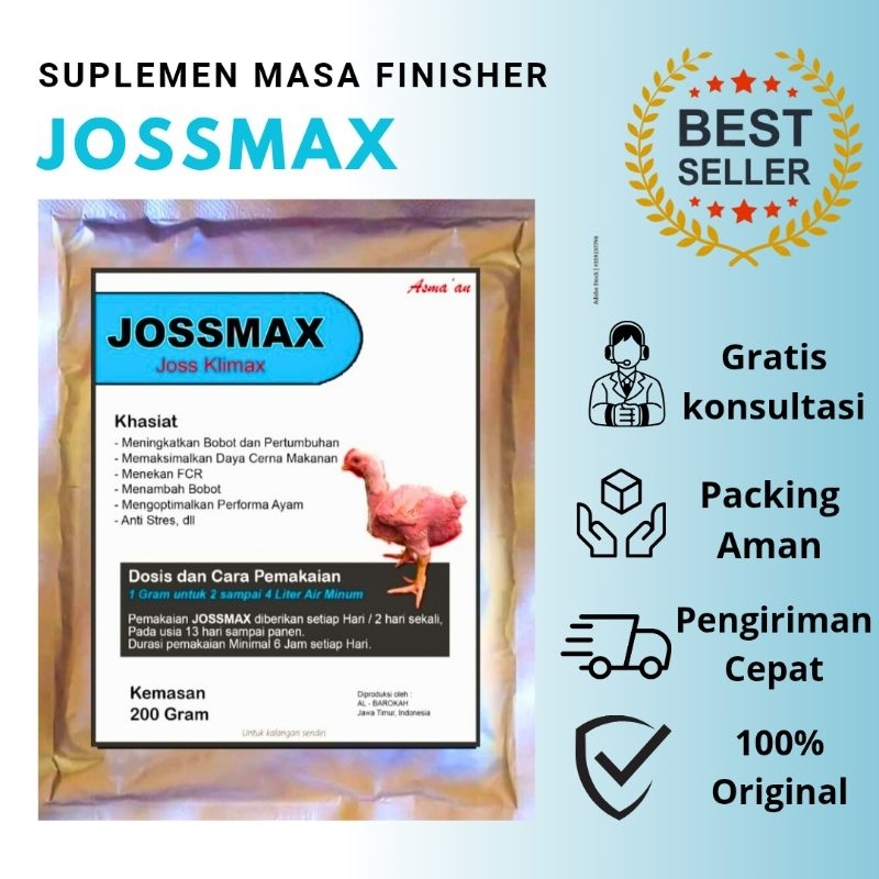 Joss Maxx / Suplemen ayam broiler/ Suplmen penggemuk ayam / Obat gemuk ayam