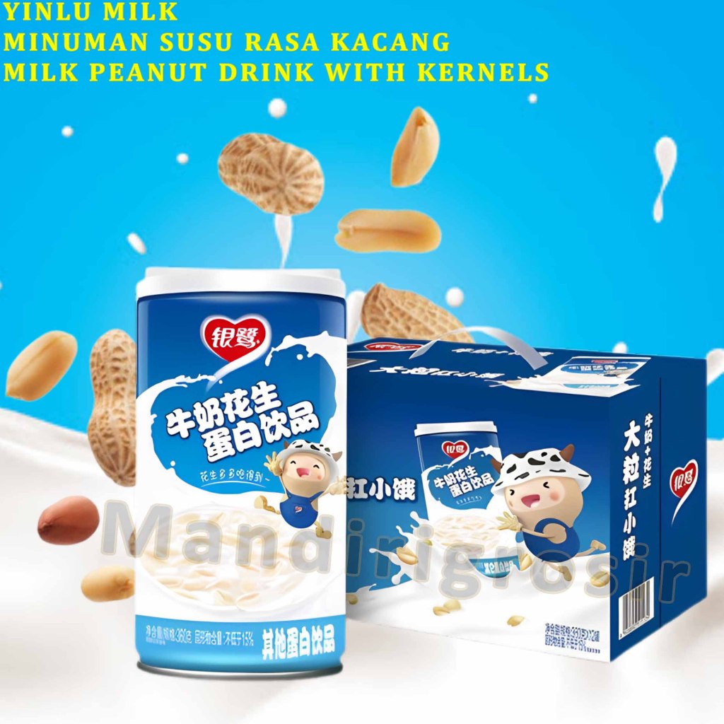 

Minuman Susu Rasa Kacang * Yinlu Milk * Milk Peanuts Drink With Peanuts Kernels * 360gr