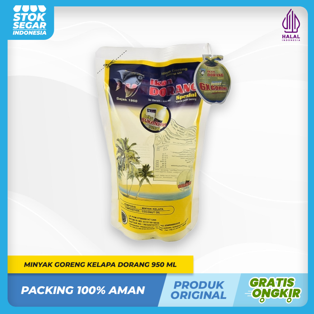 

Ikan Dorang Minyak Kelapa Spesial Pouch 950ml
