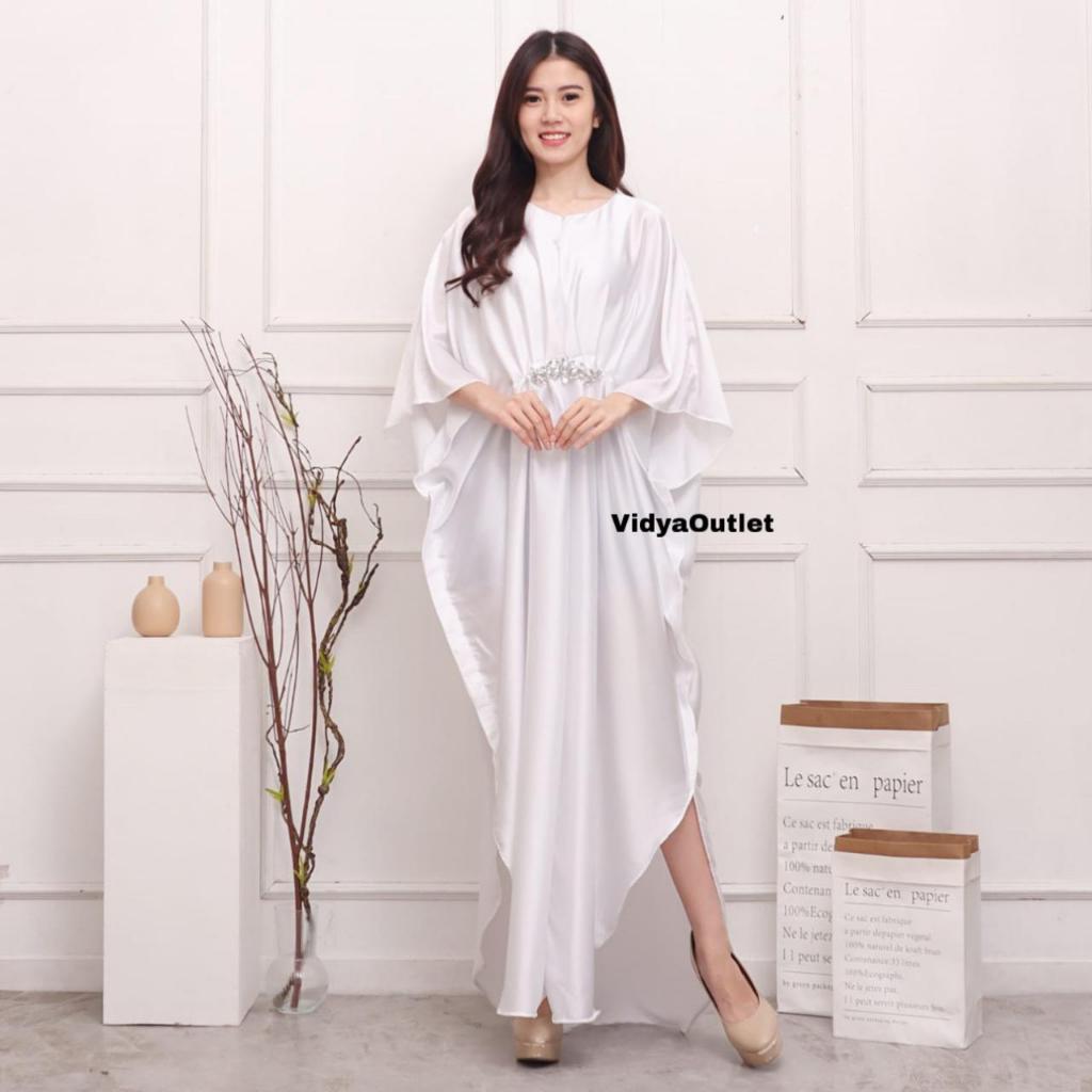 Kaftan Alya 2258 - Baju Lebaran wanita - Long Dres Polos - Baju Muslim Dewasa - Dress Hitam
