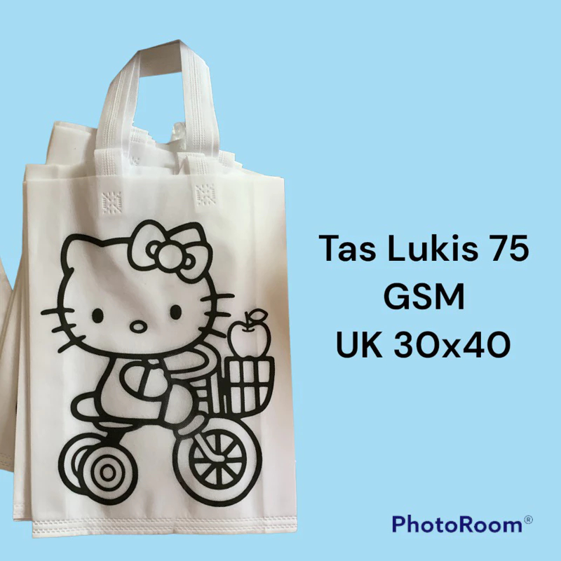 

(1pcs) Tas Mewarnai 75 GSM / Tas Spunbound uk 30x40 / Tas Lukis Mewarnai Anak