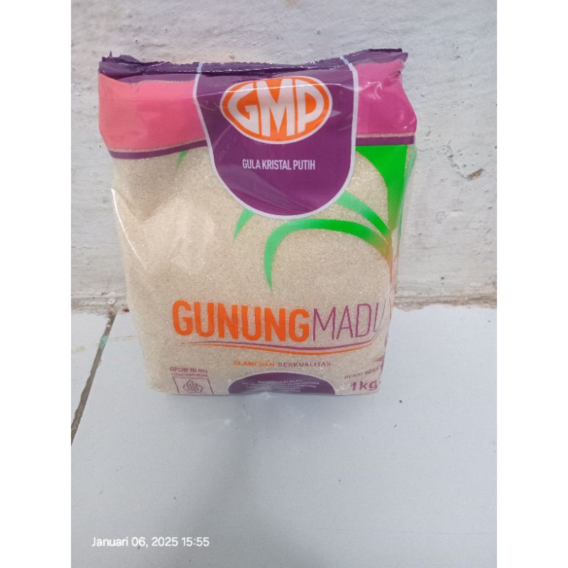 

Gula gunung madu kristal putih berat 1 kg