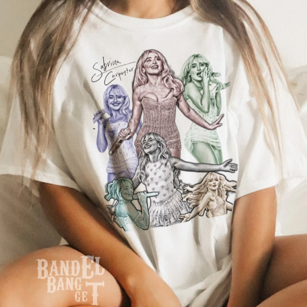 Sabrina Carpenter Shirt, Acid Wash Oversized Shirt