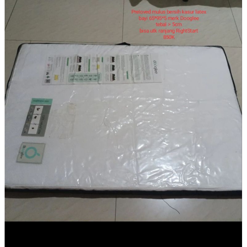 kasur latex bayi merk dooglee