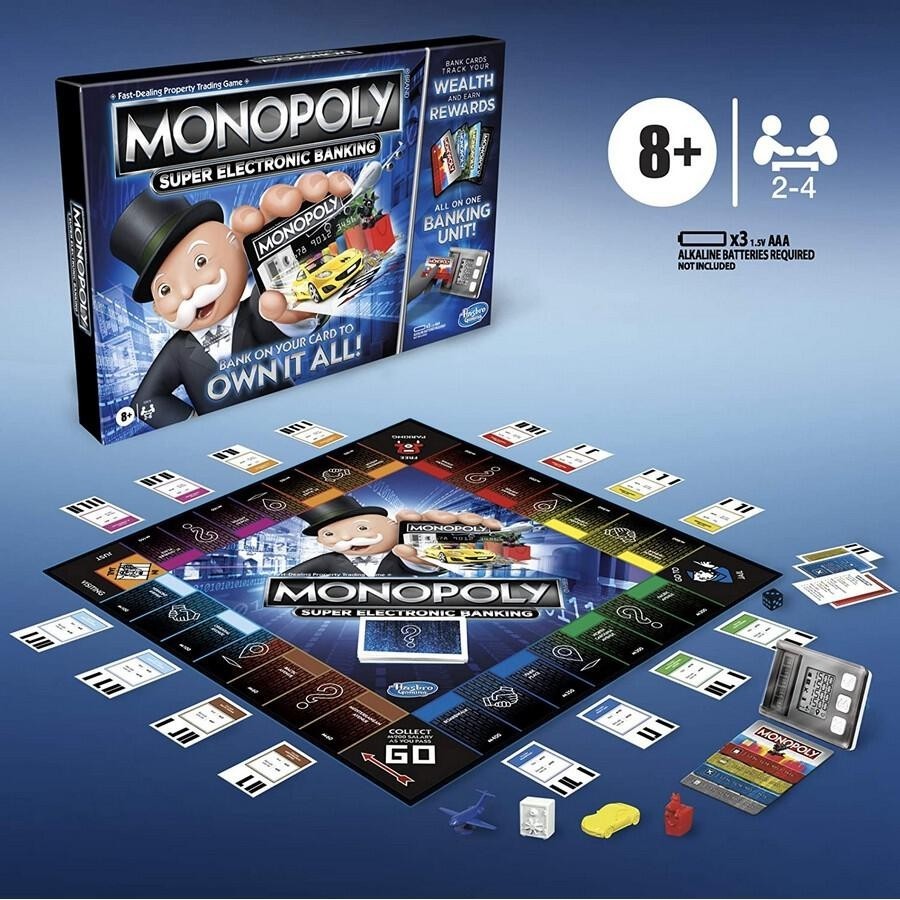 Monopoly Super Electronic Banking Board Game Hasbro
