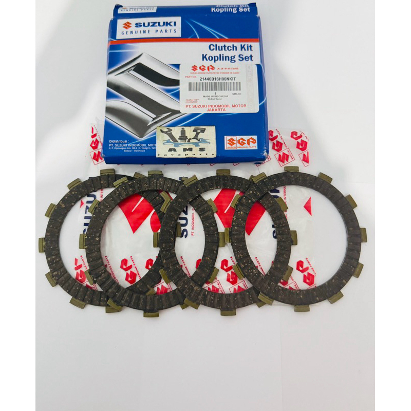 Plat Kopling Kampas Kopling 1 Set 4pcs Suzuki Smash Shogun 110 125