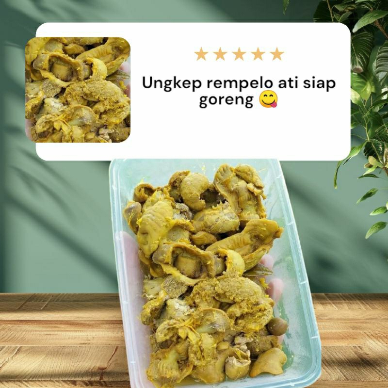 

Ungkep rempelo ati siap goreng 500 gr