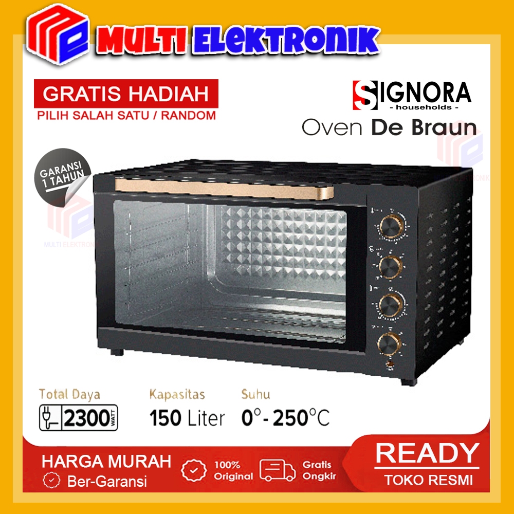 Signora Oven De Braun 150 liter / Oven De Braun / Oven Signora Free Hadiah