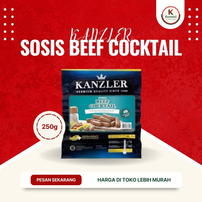

Kanzler - Sosis Sapi Beef Cocktail 250 Gram