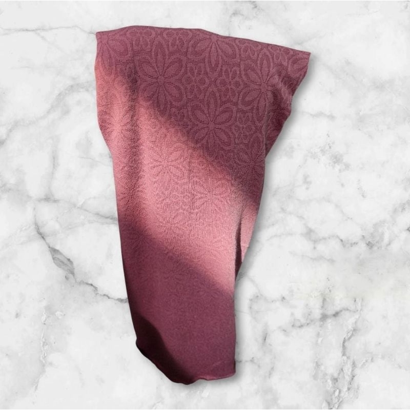 Mukena Jersey motif Bunga Premium kaos kudung dewasa tas