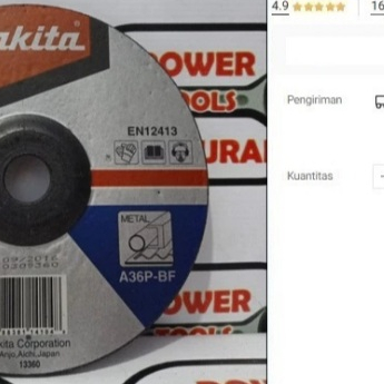 

Mata Gerinda MAKITA 7" X 6 MM Tebal A-80949 Batu Gurinda Poles 7