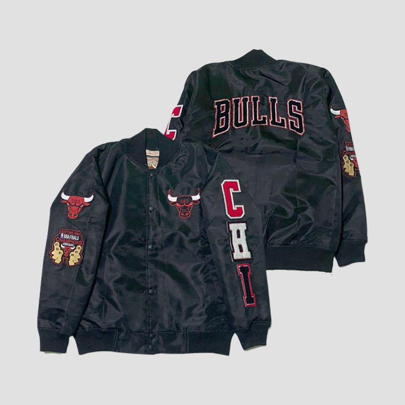 Chicago Bulls Varsity Jaket Series Pria Wanita Casual Vintage