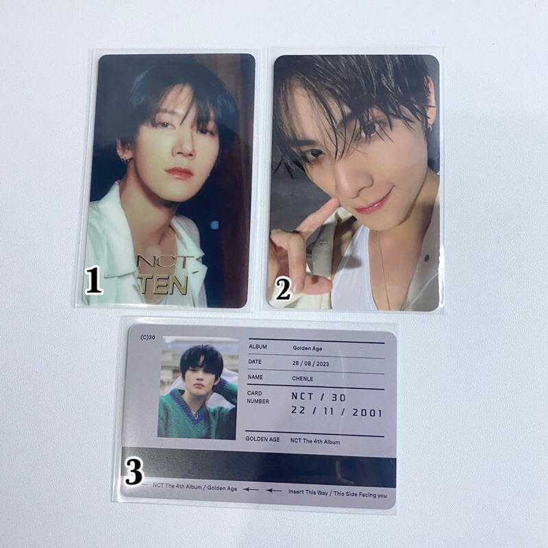 Photocard Pc Official NCT GOLDEN AGE XIAOJUN TEN CHENLE